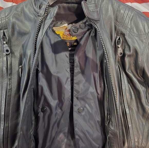 NWOT Harley Davidson FXRG Leather Biker Jacket - Picture 4 of 13